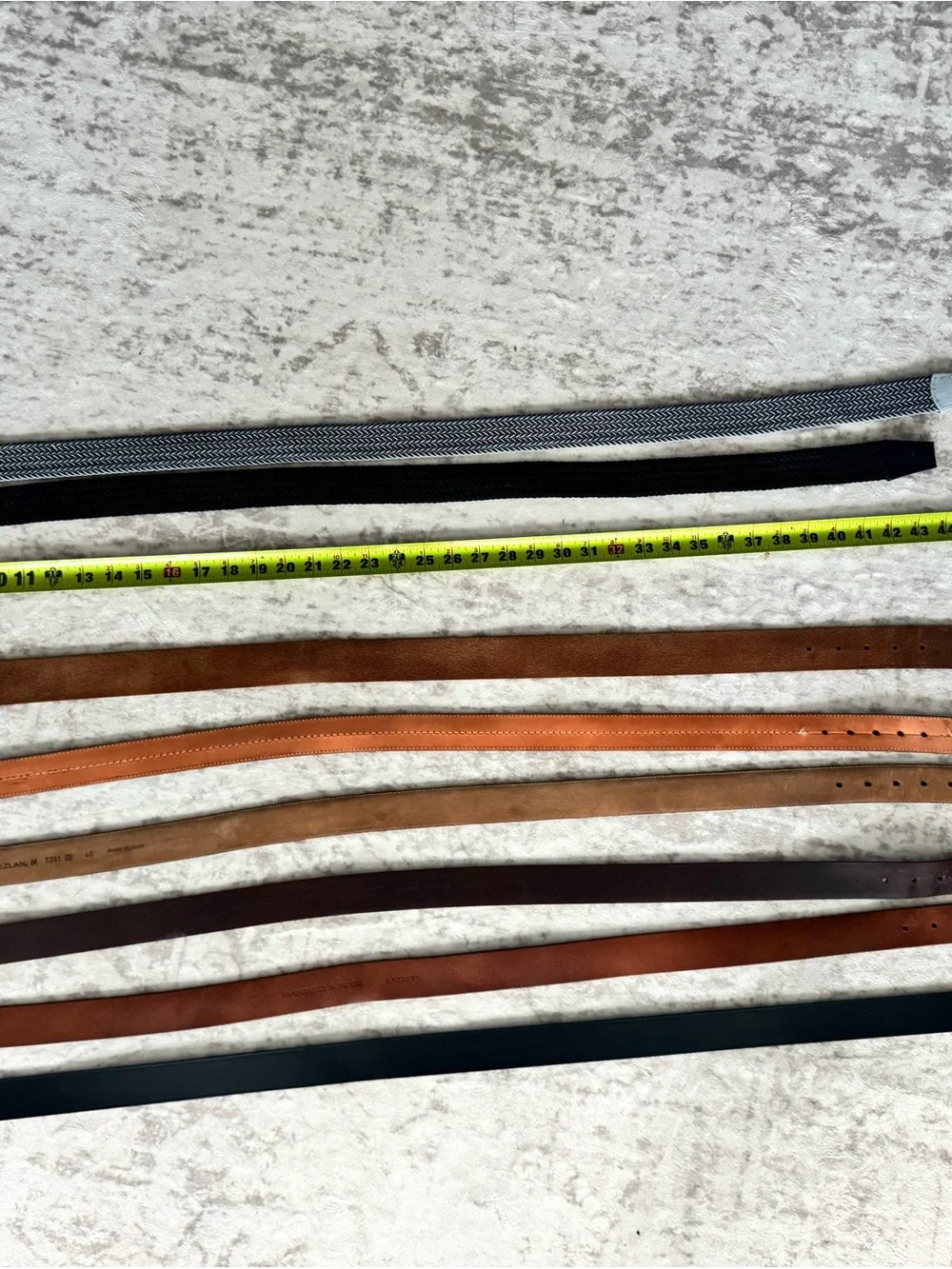 Men's Leather Belts - Brown, Tan, Black L-XL